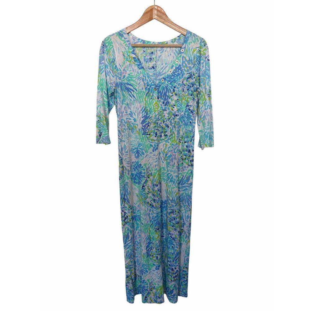 Lilly Pulitzer Palmetto Dress in Multi Shell of a Party Blue Size S - Picture 5 of 12